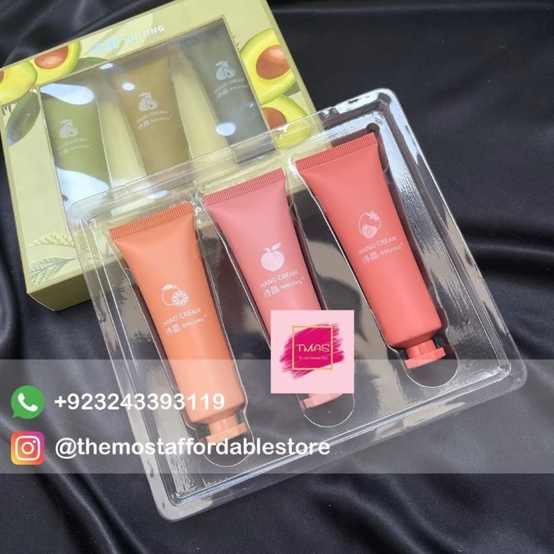 Bio Aqua Pack of 3 Hand Cream 🥑🍓