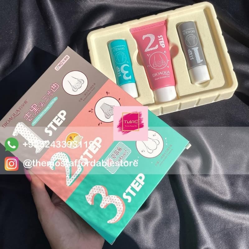 BIO AQUA 3 steps Black Head Removal 💗
