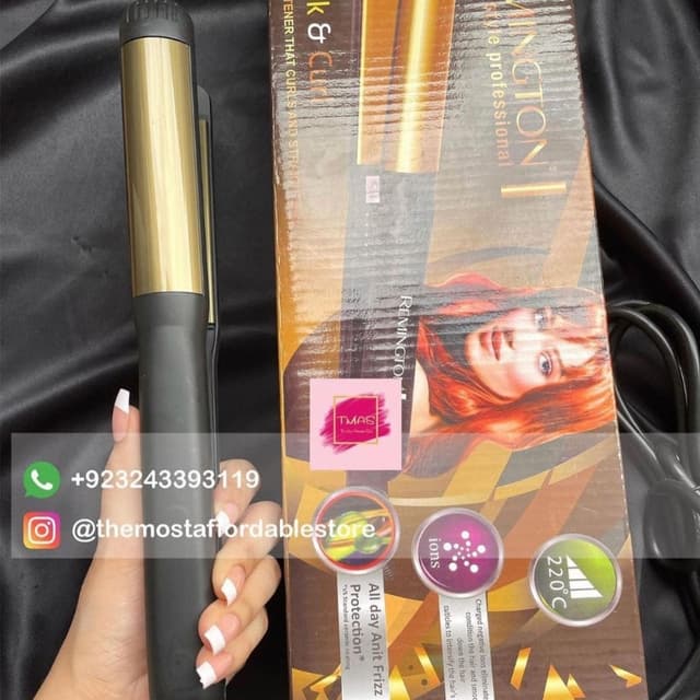 Remington Sleek And Curl 
Straightener plus curler
Now On Sale
W