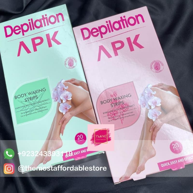 APK Depilation Body Waxing Strips (20 strips in one Pack) 