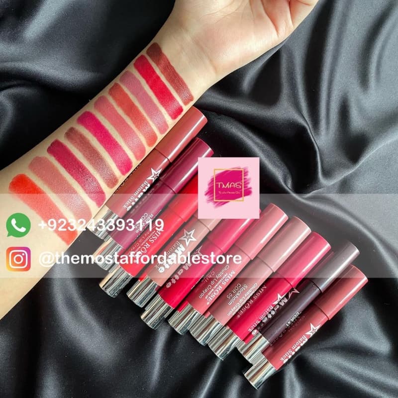 Miss Rose Crayon lipsticks