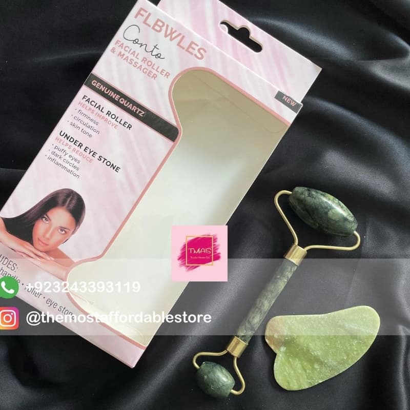 Flawless Jade roller and Gua sha
Material: stone
