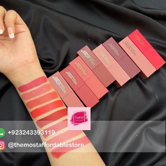 Miss Rose pack of 8 Lipsticks