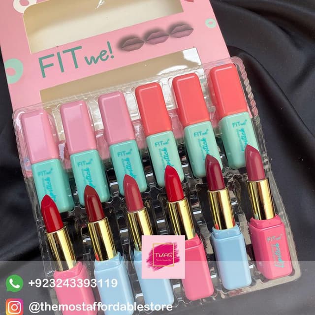 FIT ME Pack of 12 Bullet Lipsticks