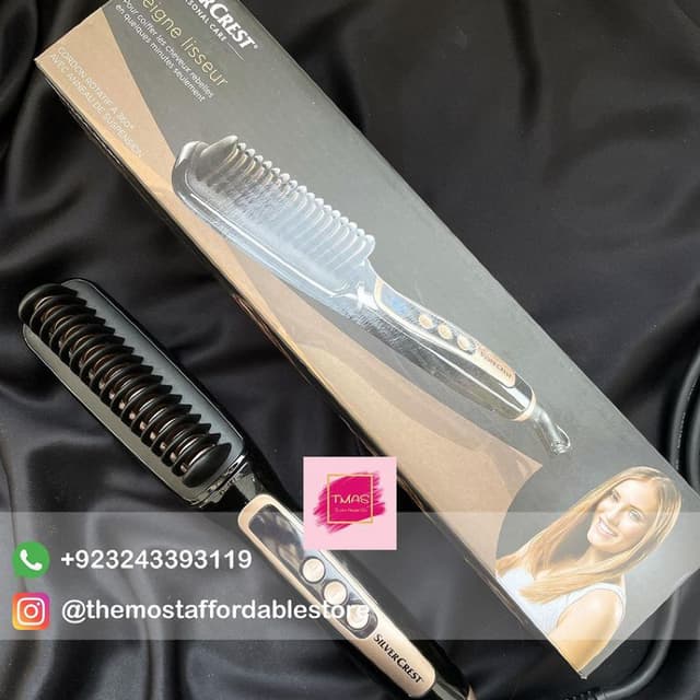 SILVER CREST HAIR STRAIGHTENER BRUSH