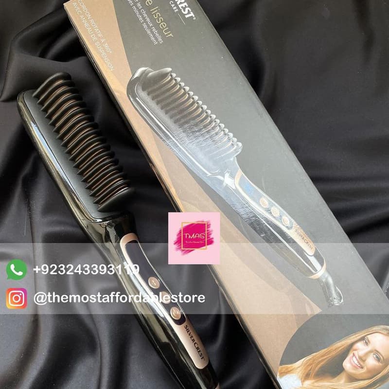 SILVER CREST HAIR STRAIGHTENER BRUSH