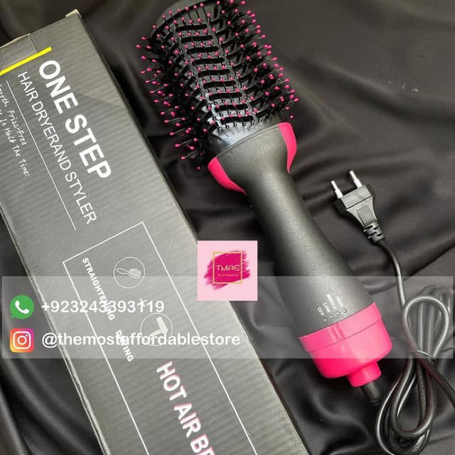 ONE STEP HOT AIR BRUSH  ( Hair Dryer + Straightener )   CURRENTLY ON SALE S