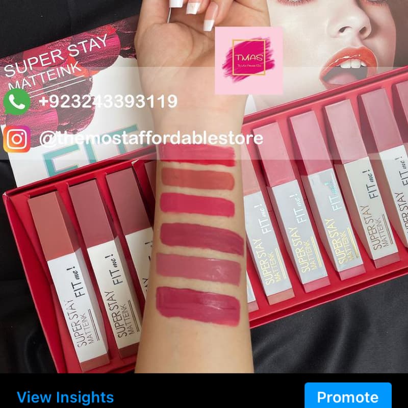 Fit me Super Stay Matte Ink lipglosses