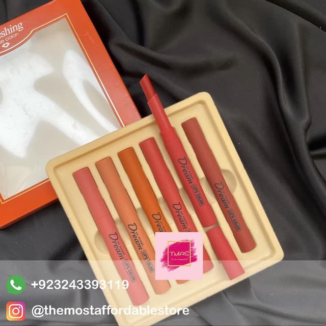 Heng Fang Dreamy Velvet Lipsticks (Pack of 6)