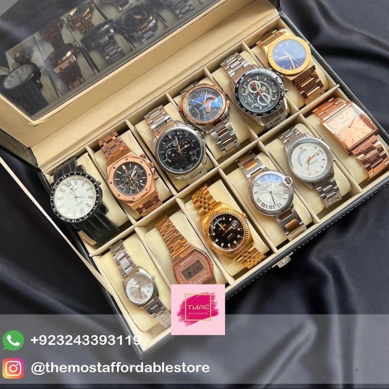 Unisex Watches Organiser   Space for 12 watches